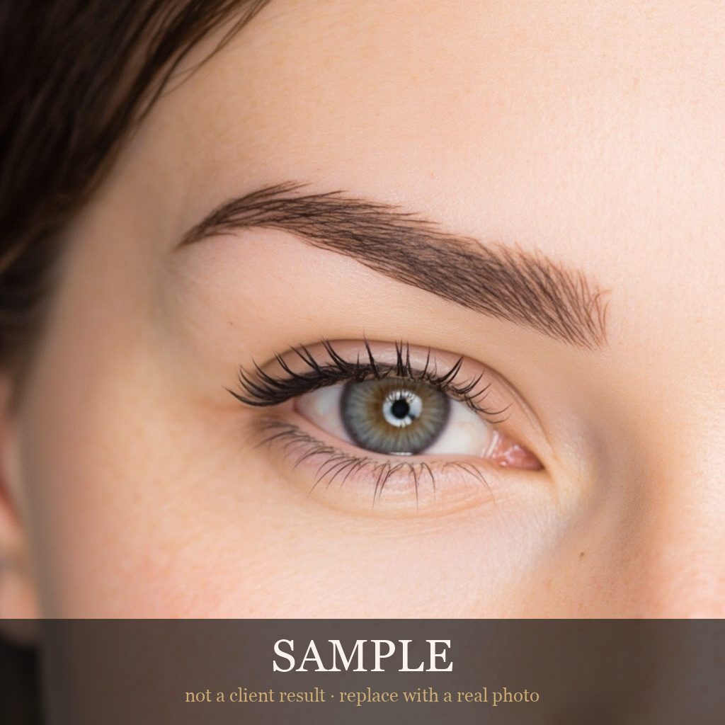 Sample image standing in for a healed microblading result