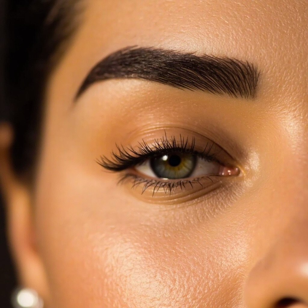 AI illustration of combo brows, not a client result