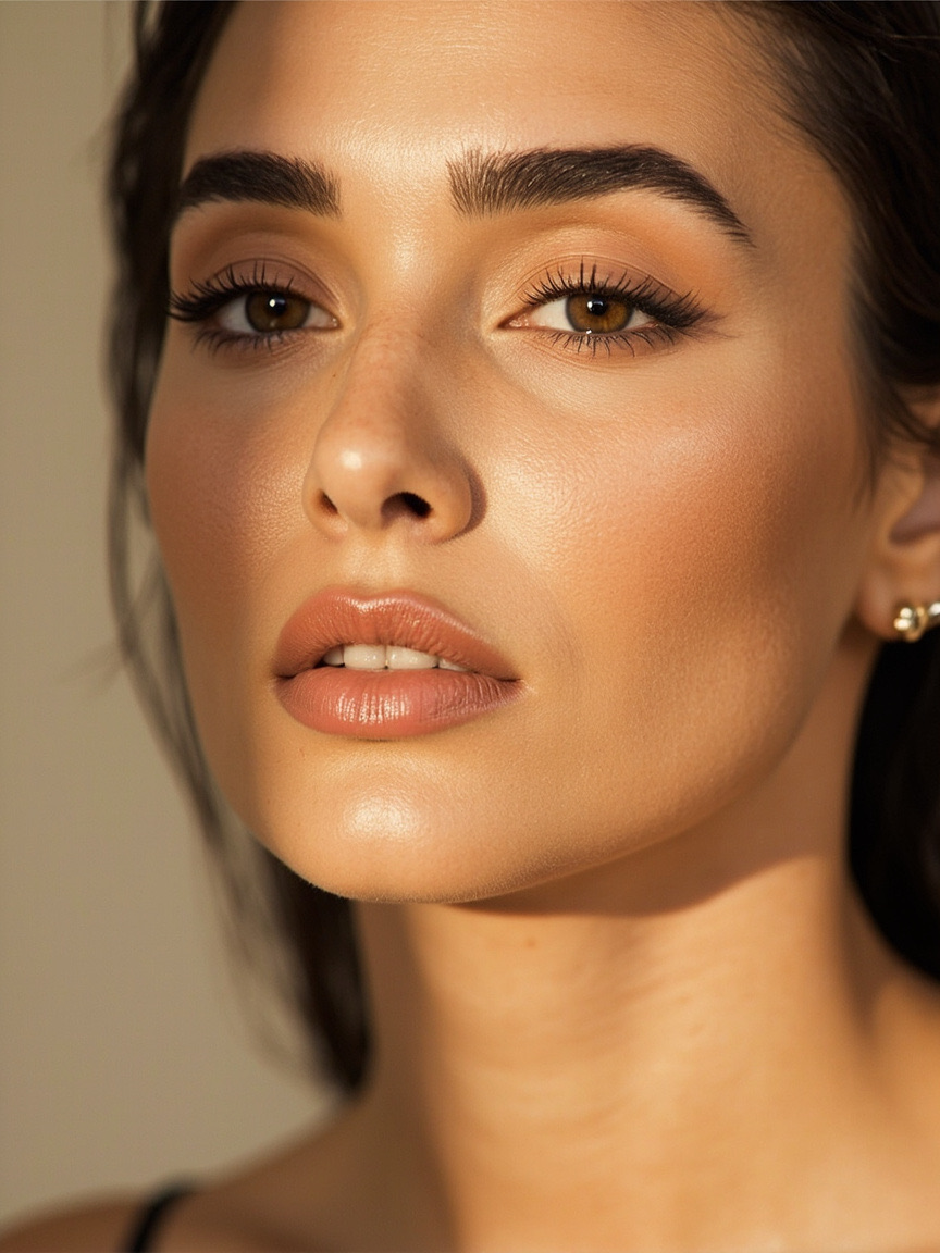Editorial beauty portrait for Nano Hair-stroke Brows